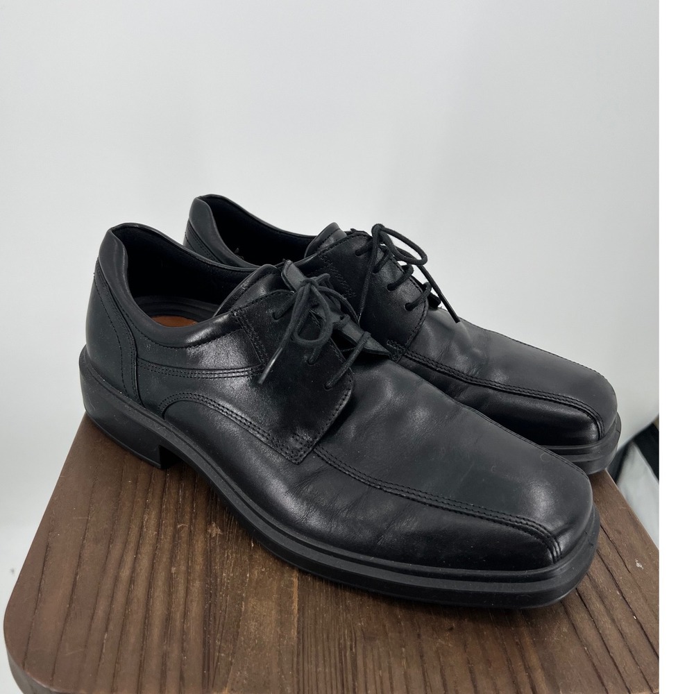 ECCO Helsinki 2 Black Leather Derby Dress Shoes, Men's Size 9-9.5 (EU 43) — NWOT